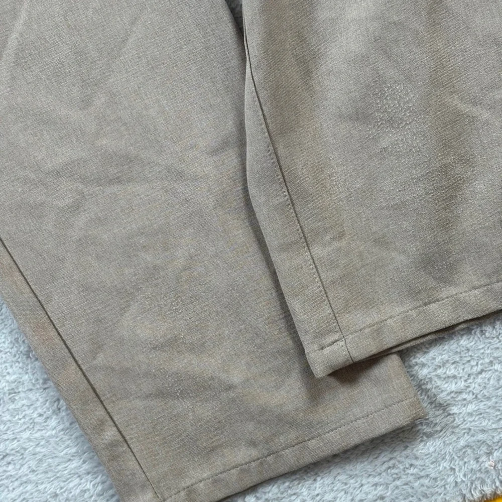 TravisMathew Mens Open to Close Performance Pants Tan Khaki 30x32 Stretch Golf